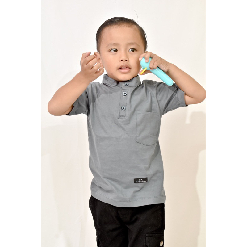 Kaos koko anak 1-3 tahun kerah shanghai