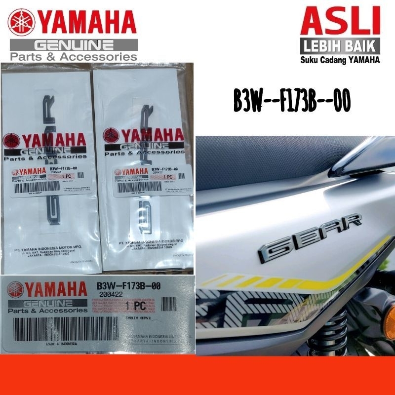 EMBLEM 3D YAMAHA MIO GEAR S 125 ORIGINAL YGP