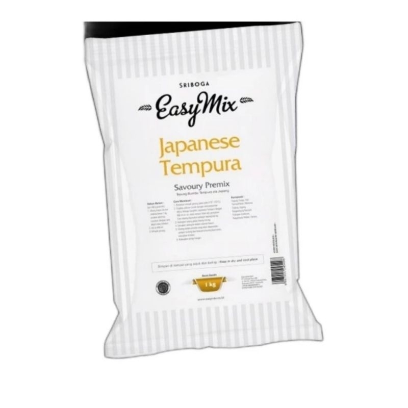 

SRIBOGA TEPUNG PREMIX EASYMIX JAPANESE TEMPURA 1 KG
