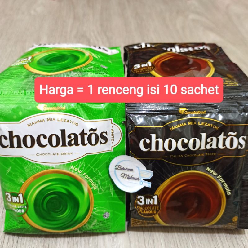 

Chocolatos drink bubuk minuman 1 renceng mamma mia lezatos