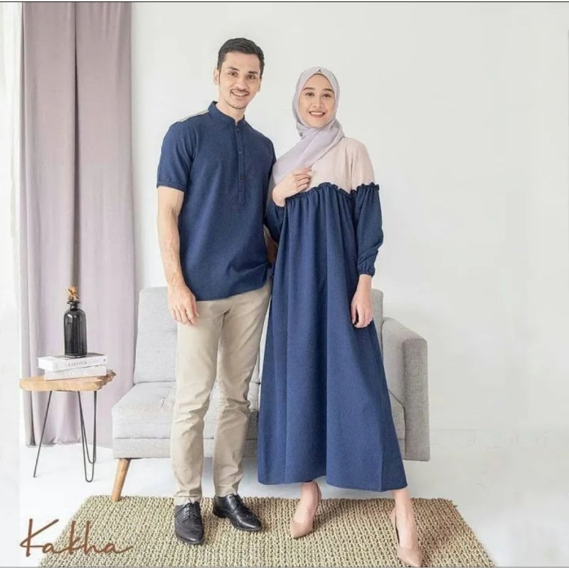 Baju sarimbit muslim bahan katun toyobo / anisa couple
