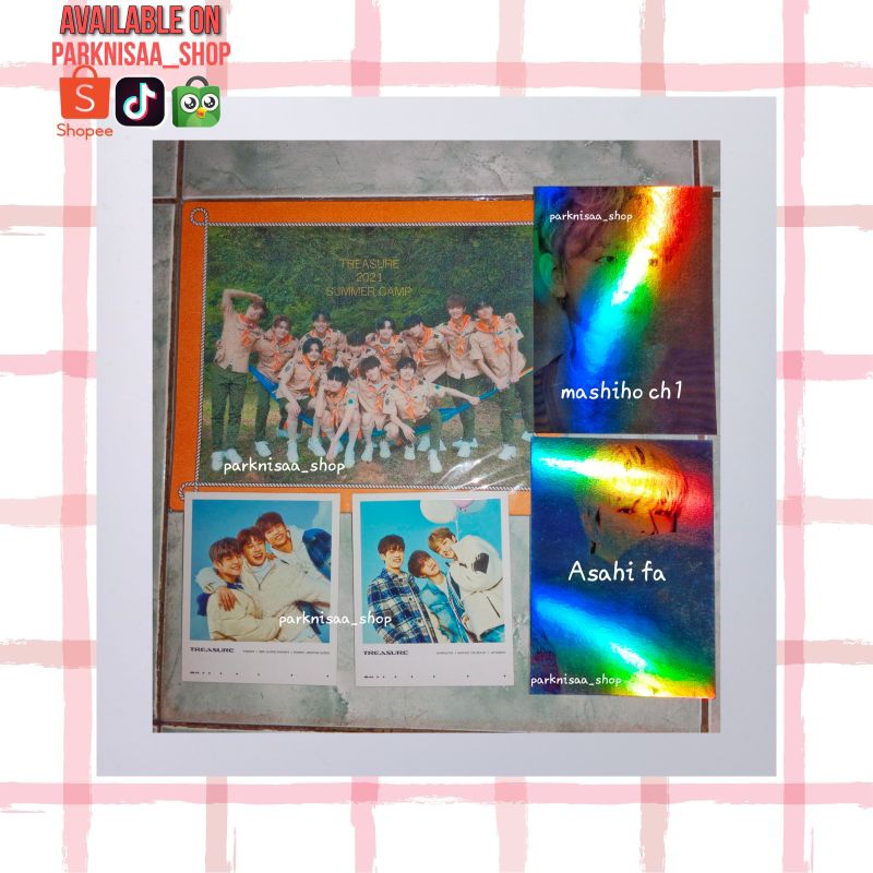[Baca deskripsi] Mouse pad summercamp treasure Photocard PC Polaroid unit haruto yedam jihoon yoshi 