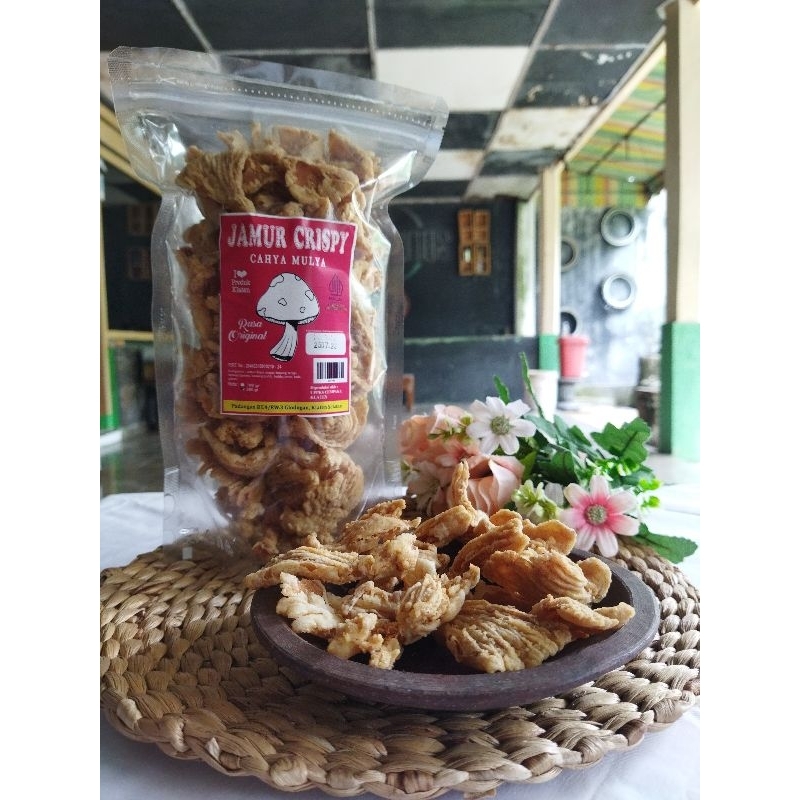 

kripik jamur tiram crispy renyah berkualitas