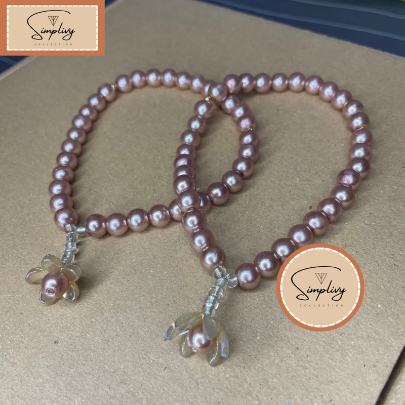 [Simplivy] Tasbih Mutiara by Simplivy 33 Butir - 8mm / Tasbih Handmade / Tasbih Souvenir