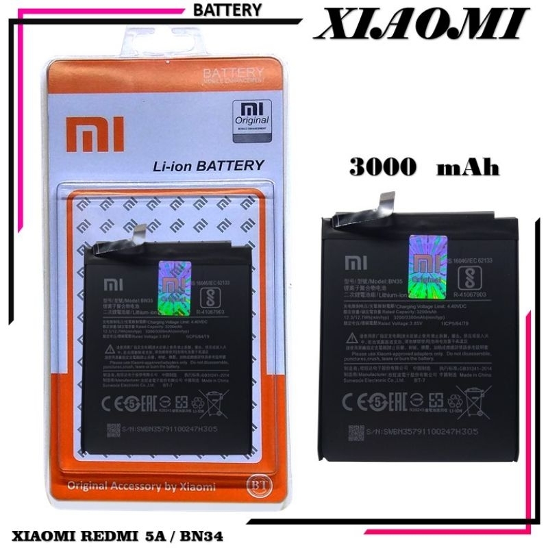 Battery Redmi 5A Original ♧ BN34