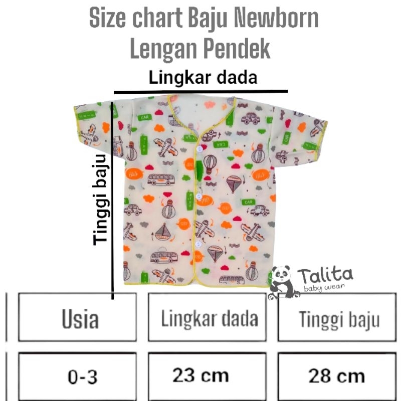 Perlengkapan Bayi Isi 3 Pcs Baju Bayi Baru Lahir Motif Sablon Pulprint