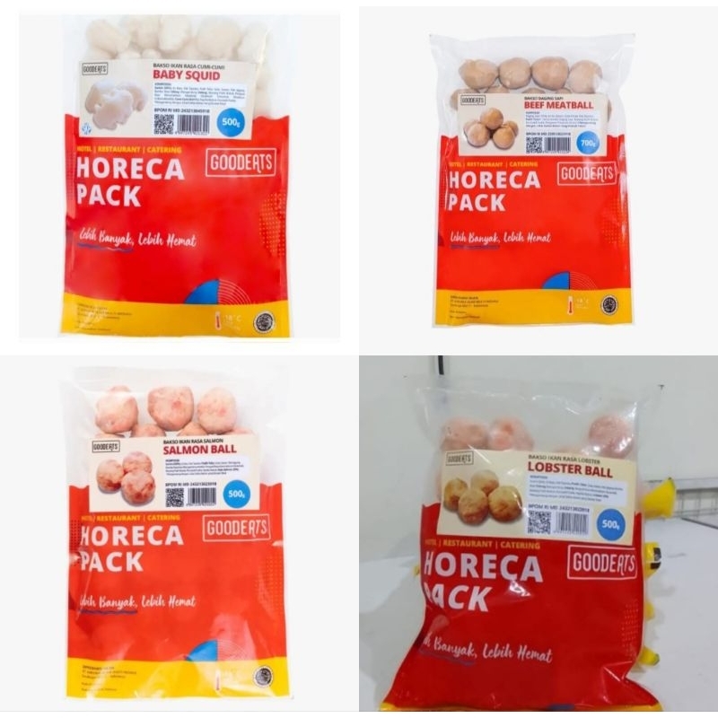 

Good Eats Horeca Pack 500 gr/Good Eats Fish Ball/Good Eats Beef Meatball/Good Eats Lobster Ball/Goodeats Salmon Ball