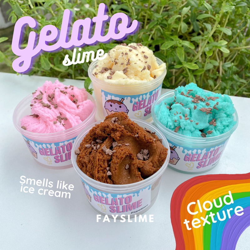 Gelato ice cream cloud Slime | cloud slime | snow slime