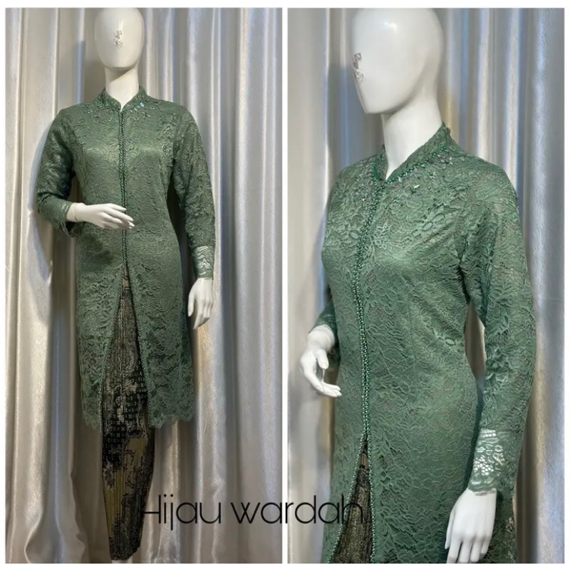 KEBAYA MODERN SANGAHAI BURKAT PAyet.wisuda/kondangan/seragaman