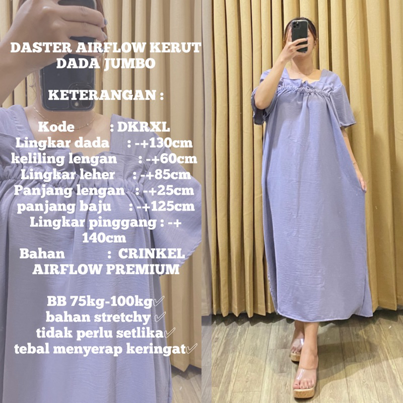 DASTER KERUT DADA JUMBO / DASTER RAYON CRINKEL JUMBO / DASTER BUSUI BIGSIZE / DASTER KEKINIAN LD 130 / DASTER KRINKEL JUMBO LD 130 / DASTER MELAR LD 130 BAHAN KRINKEL PREMIUM