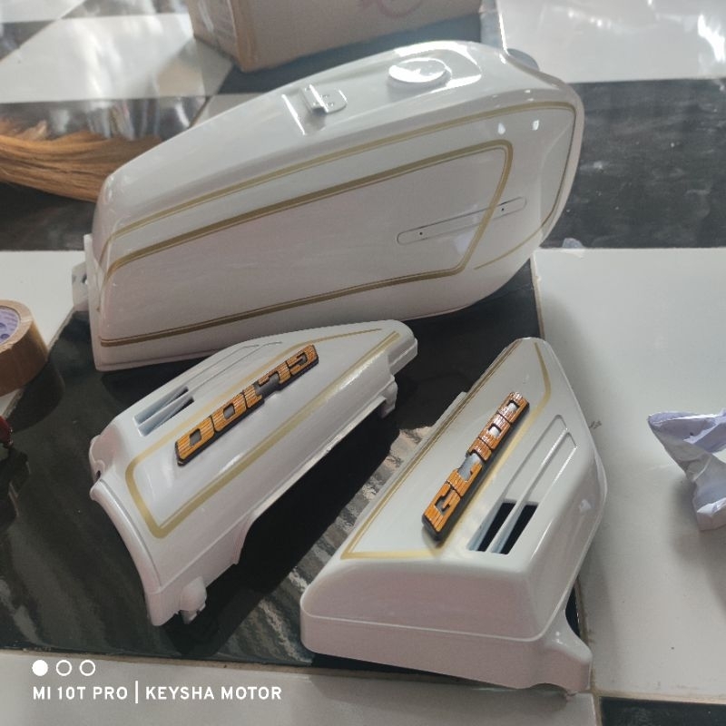 tangki gl 100 set cover aki gl 100 warna putih