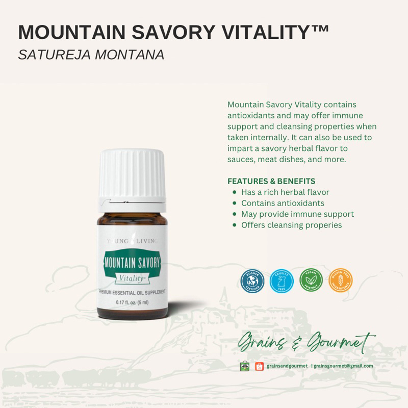 Young Living / YL - Mountain Savory Vitality Essential Oil / EO