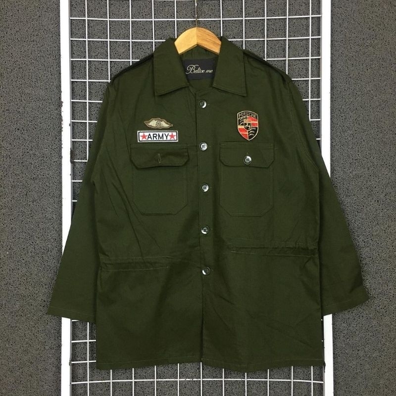 Kemeja Parka Army Vintage . SD 00597 Second Bekas Preloved