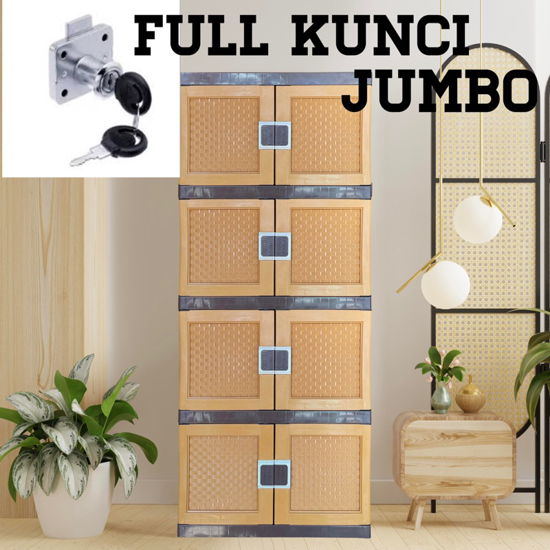 Lemari Plastik Jumbo Susun 2 Susun 3 Susun 4 Lemari pakaian