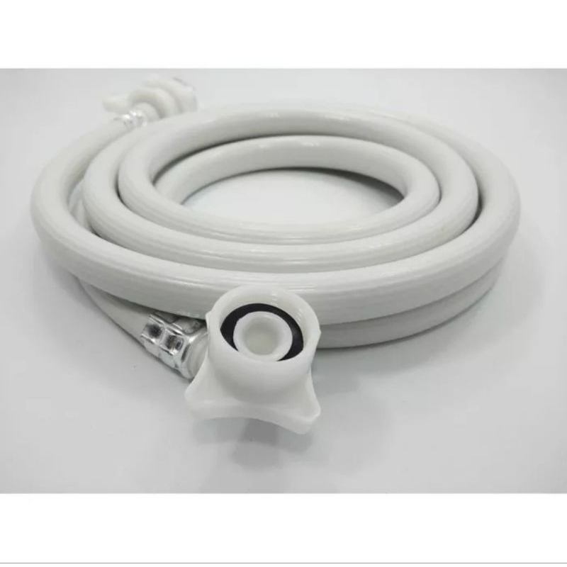 Selang Mesin cuci water inlet masukan air mesin cuci 2m, 3m, 5m meter untuk 1 atau 2  Tabung  TOSHIBA / LG / POLYTRON / SAMSUNG / SHARP / SANKEN/ MIDEA Semua merk -