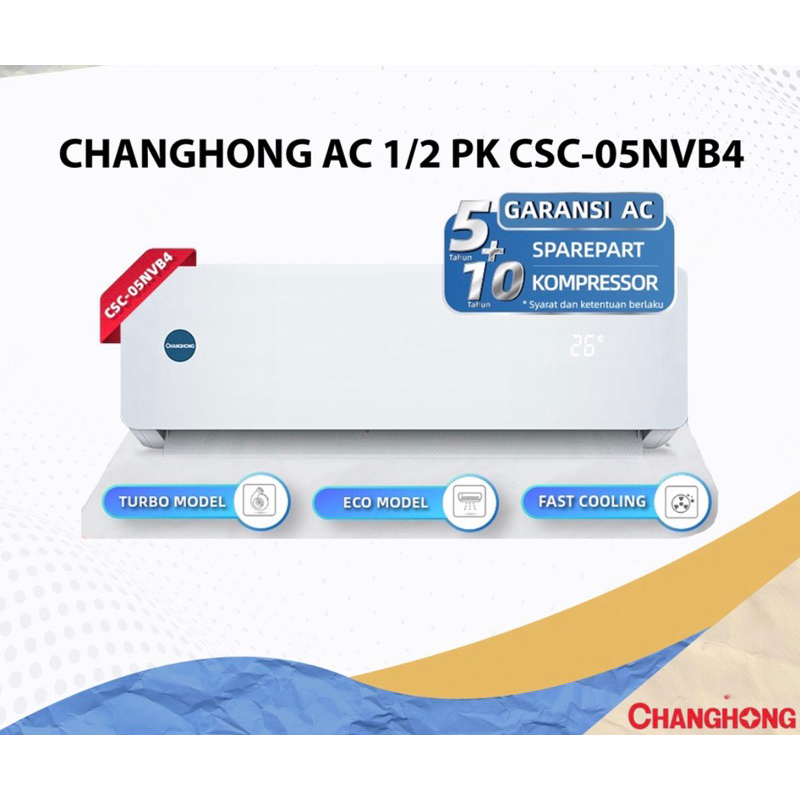 AC 1/2 PK CHANGHONG UNIT ONLY (KHUSUS BINJAI)