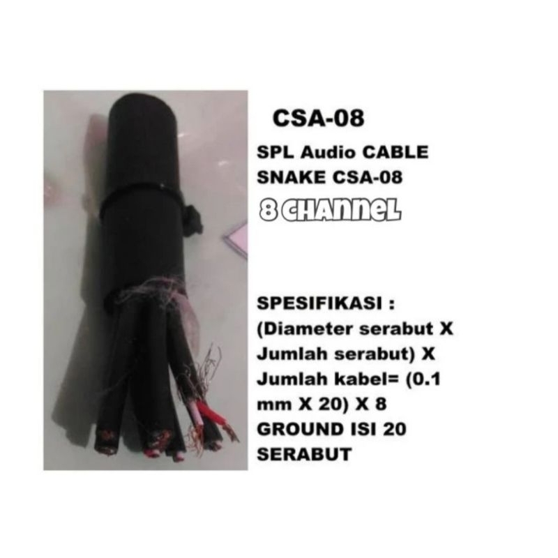 Kabel snake SPL AUDIO CSA-08 Kabel snake isi 8 Per-5 meter
