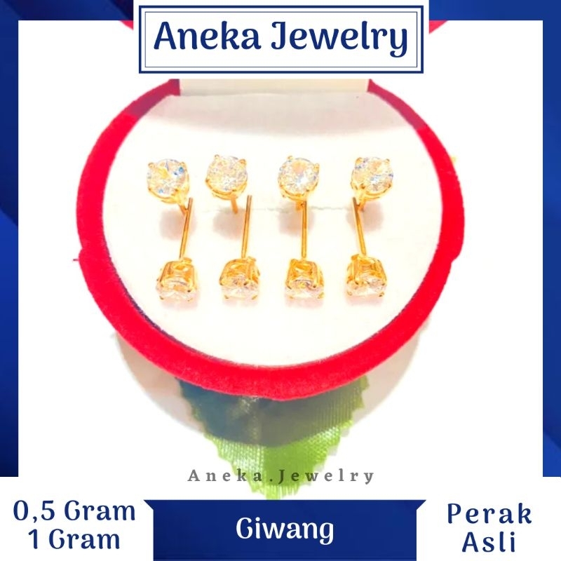 Giwang Desi, Sepuh Emas Kuning, Perak 925