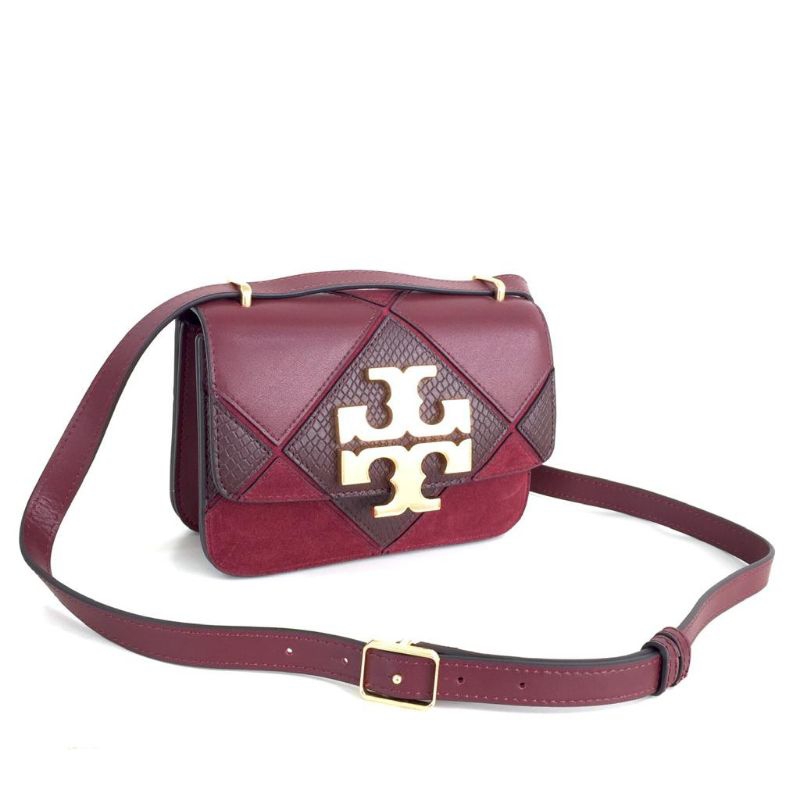 TB Eleanor Diamond Patchwork Small Convertible Shoulder Bag