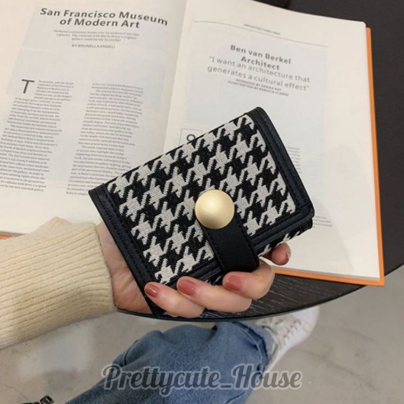 PCH Mini Wallet Houndstooth / Dompet Mini Korea