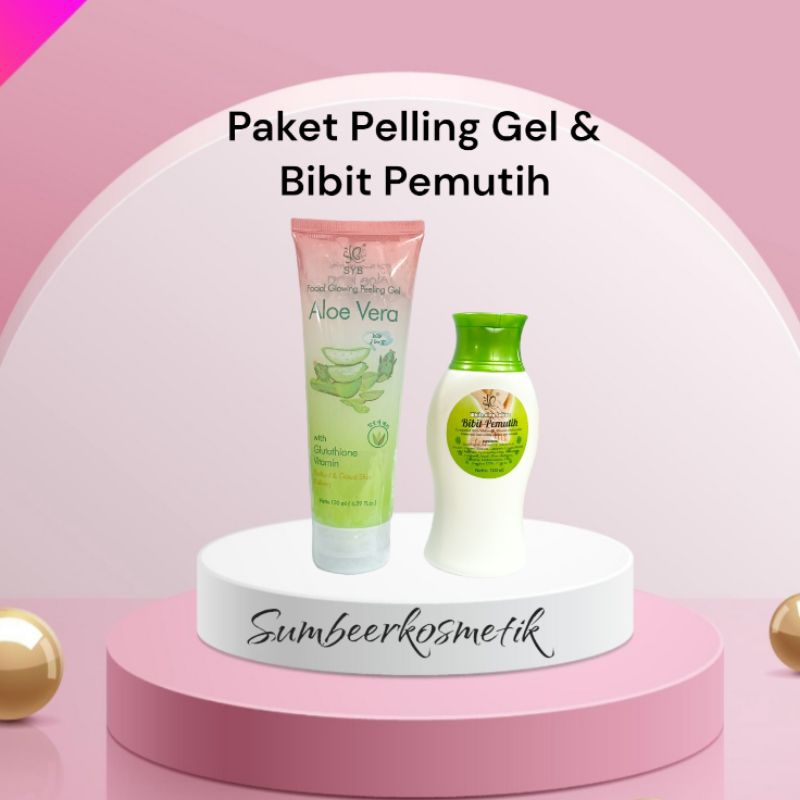 Paket Syb - Pelling Gel &amp; Bibit Pemutih Lotion
