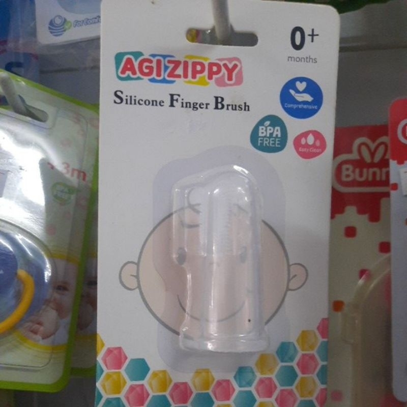Silicone ZIPPY , sikat gigi jari zippy , sikat jari bayi, zappy
