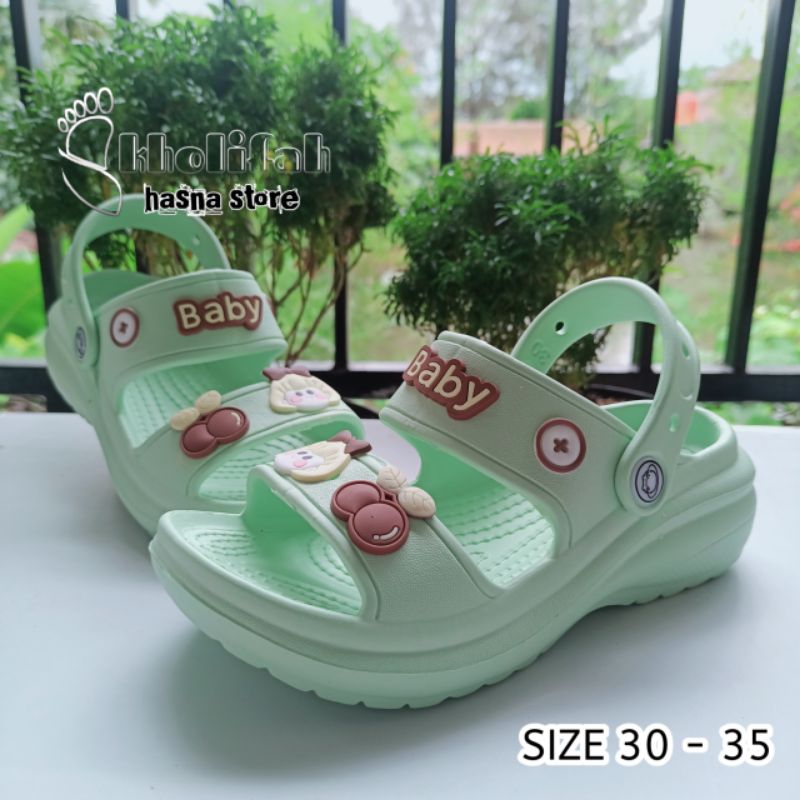 Terbaru Sandal Anak tanggung Slop ban dua karakter irsoe 321t