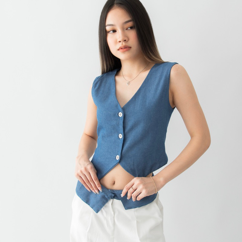 Samantha crop vest | Aesthete yourlife