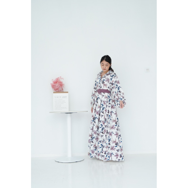 Kate Dress // Dress Wanita Maxi Motif Bunga Hijab Frendly