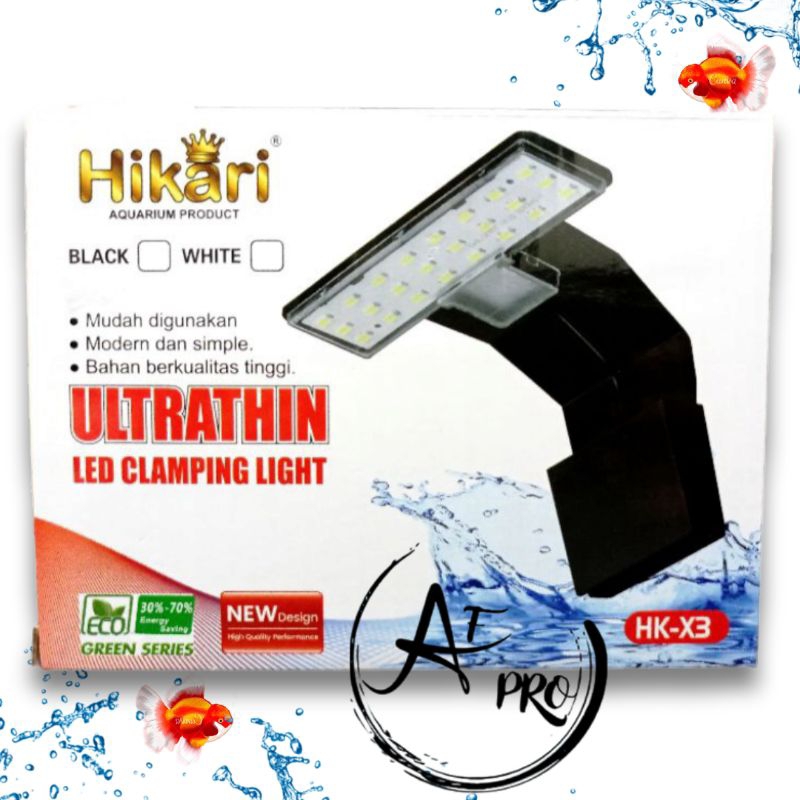 PROMO MURAH Lampu LED AQUARIUM AQUASCAPE JEPIT HIKARI HK X3