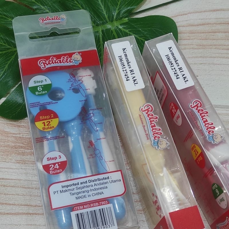 Sikat Gigi Bayi Terapi Wicara Speechdelay Reliable 3 in 1