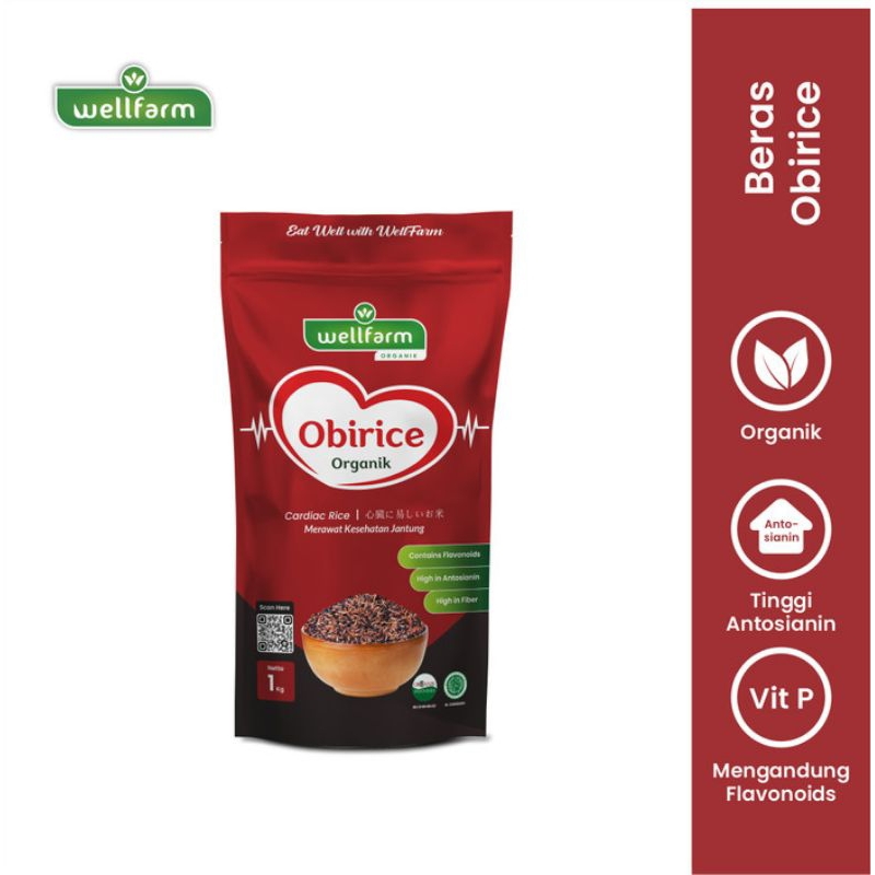 

Wellfarm OBIRICE Beras Organik Mix Merah Hitam 1Kg - Untuk Kesehatan Jantung, Kolesterol, Diabetes