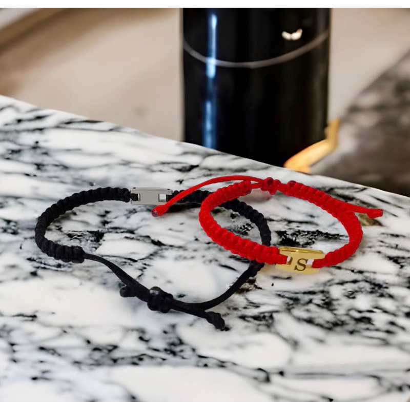 gelang titanium huruf model serut