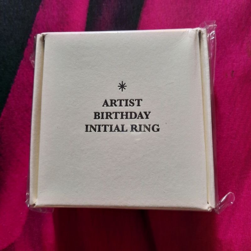 NCT JENO BIRTHDAY INITIAL RING