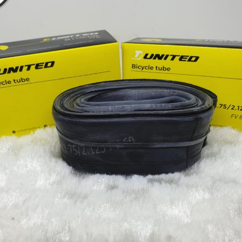 Ban dalam sepeda 26 x 1.75/2.125 United FV60mm pentil presta FV 60mm