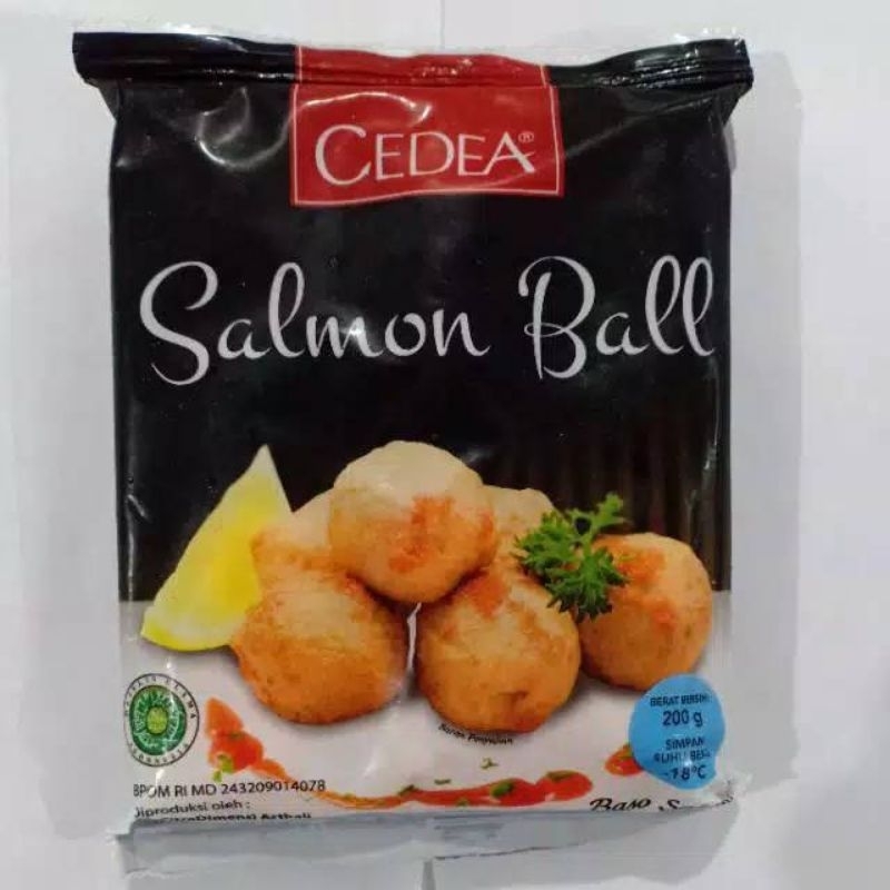 

Cedea premium salmon ball 200gr / Bakso Baso salmon cedea / bola salmon cedea