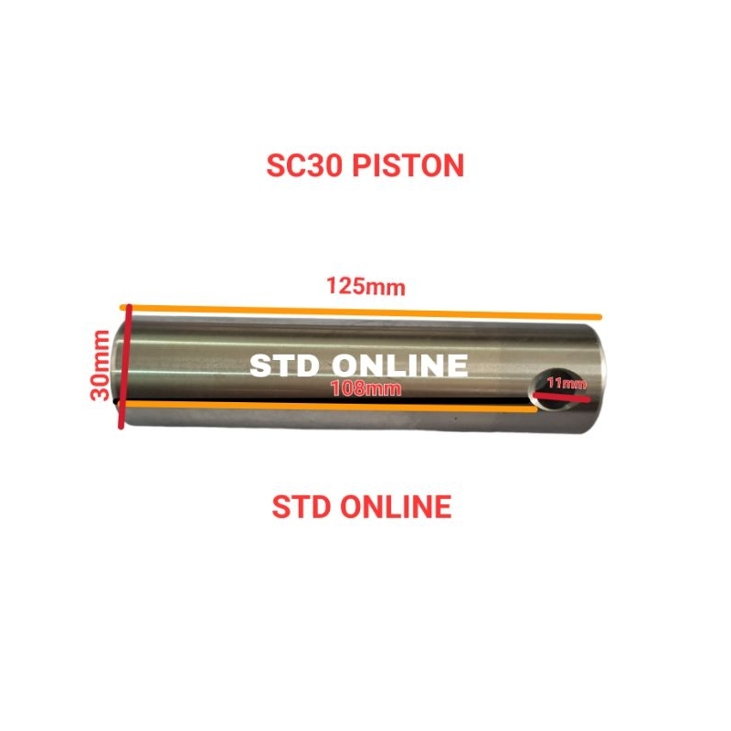 SCN 30 plunger sanchin 30 piston mesin steam (108mm)