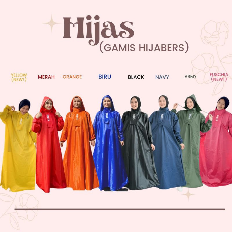 Jas Hujan Gamis Hijabers Hijaz