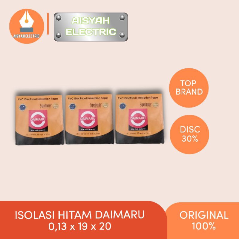

ISOLASI HITAM DAIMARU 0,13 X 19 X 20