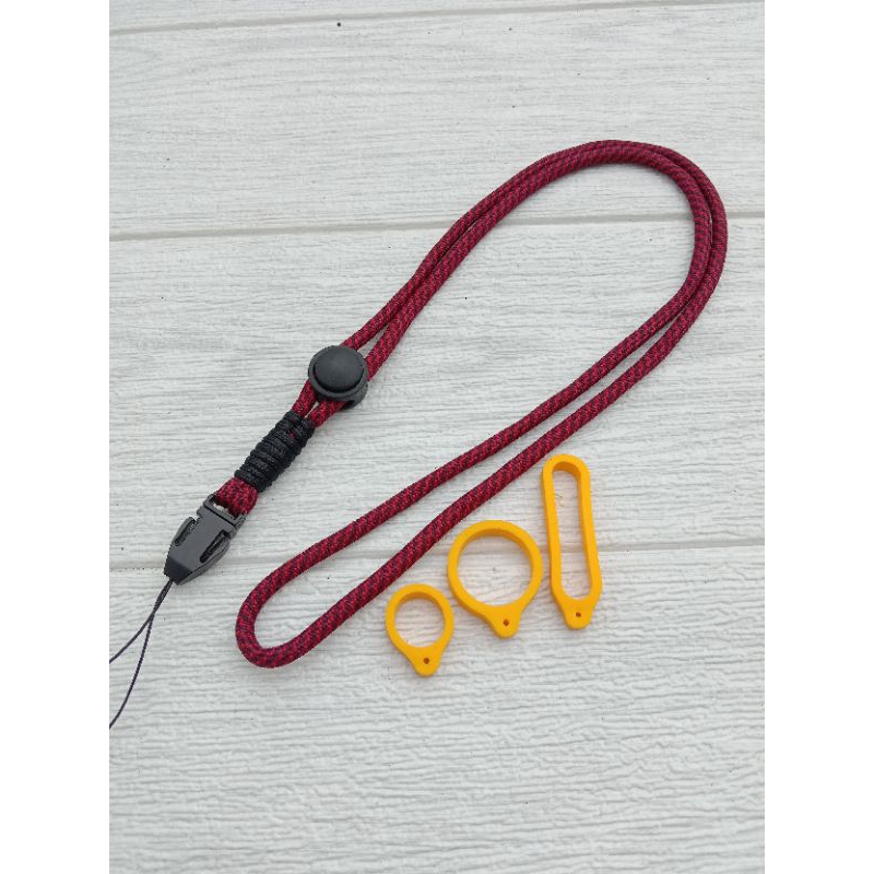 

ID LANYARD MOTIP MAROON TALI GANTUNGAN HP ID CARD DAN AKSESORIS LAINYA GRATIS KARET O RING 3 PCS