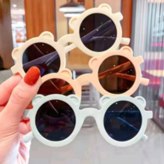 Kacamata Anak Motif Bear Sunnies Sunglasses Karakter Beruang Kaca Mata Hitam High Quality Kids Murah Berkualitas