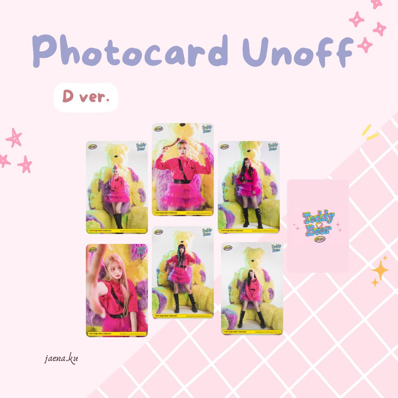 [STAYC] PHOTOCARD TEDDY BEAR STAYC UNOFFICIAL