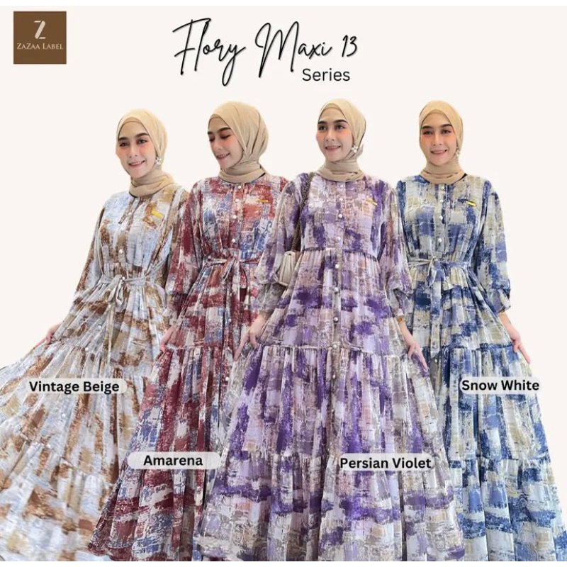 AACO FLORY MAXI DRESS VOL 13 DRESS PREMIUM MOTIF