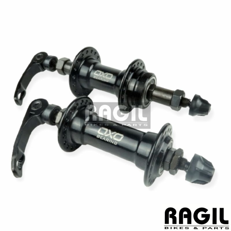 HUB FREEHUB OXO 36H RIM BRAKE ULIR DRAT LUBANG 36 HOLE ALLOY QR QUICK RELEASE HITAM 6 7 8 9 SPEED SE