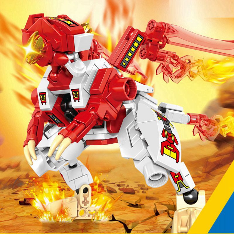 Mainan Brick Sembo Block Mecha Of Steel 4in1 Robot Transformers Mainan Anak cowok