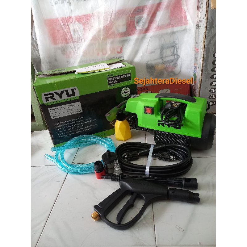 RYU TEKIRO 100BAR Steam Jet Cleaner Listrik  Presure Washer 100Bar