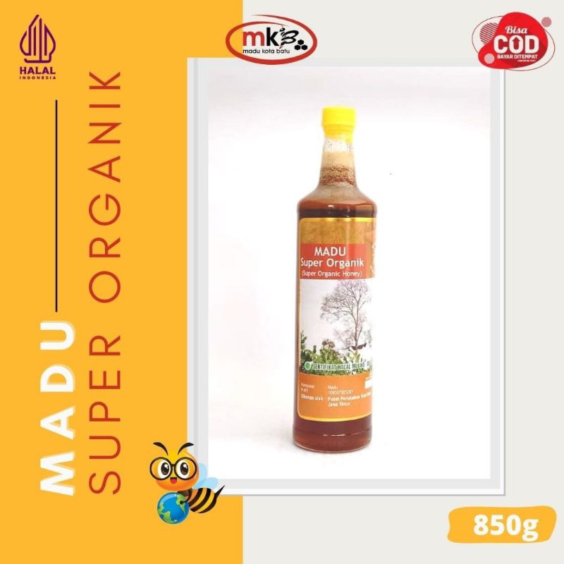 

Madu Kota Batu | Madu Hutan Asli Super Organik 3IN1 (Madu Hutan, Beepollen dan Royal Jelly) 850g