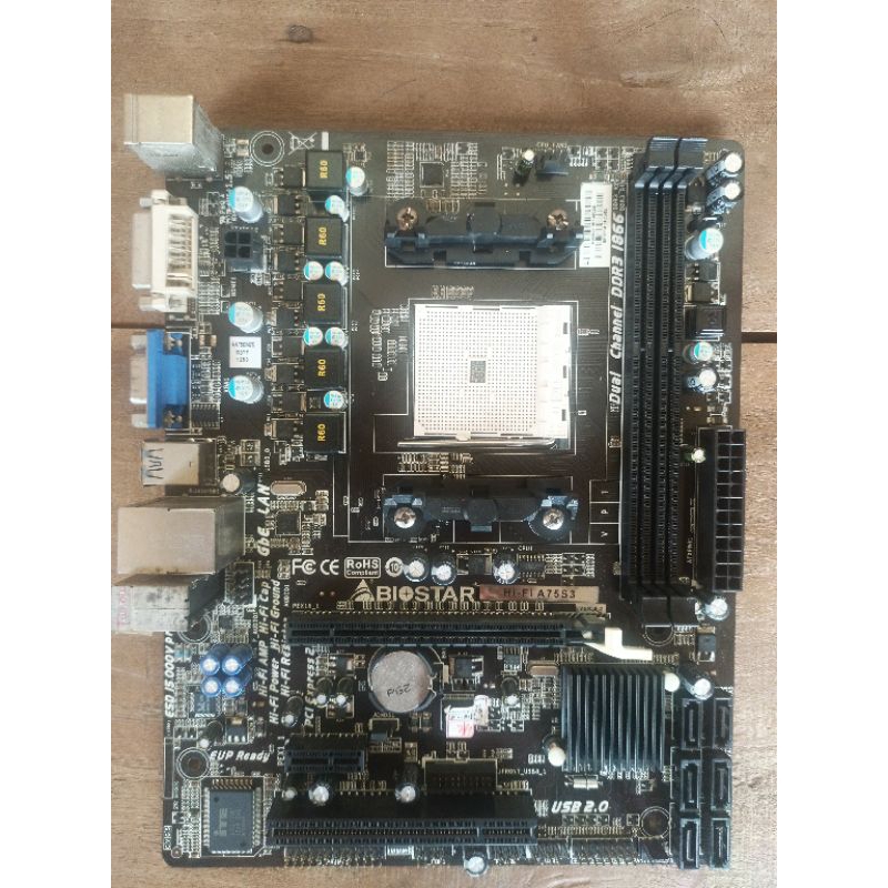 Motherboard Biostar Hi-Fi A75S3 (Mobo untuk CPU/ Processor/ Procie AMD dengan Socket FM2)