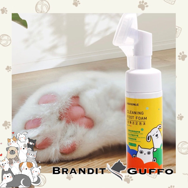 Paw cleaning foam pets anjing pembersih kaki sabun kucing hewan anabul telapak kaki pembersih telapak kaki anjing kucing