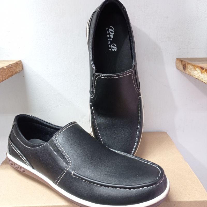 sepatu santai , sepatu santai pria, sepatu santai kulit asli